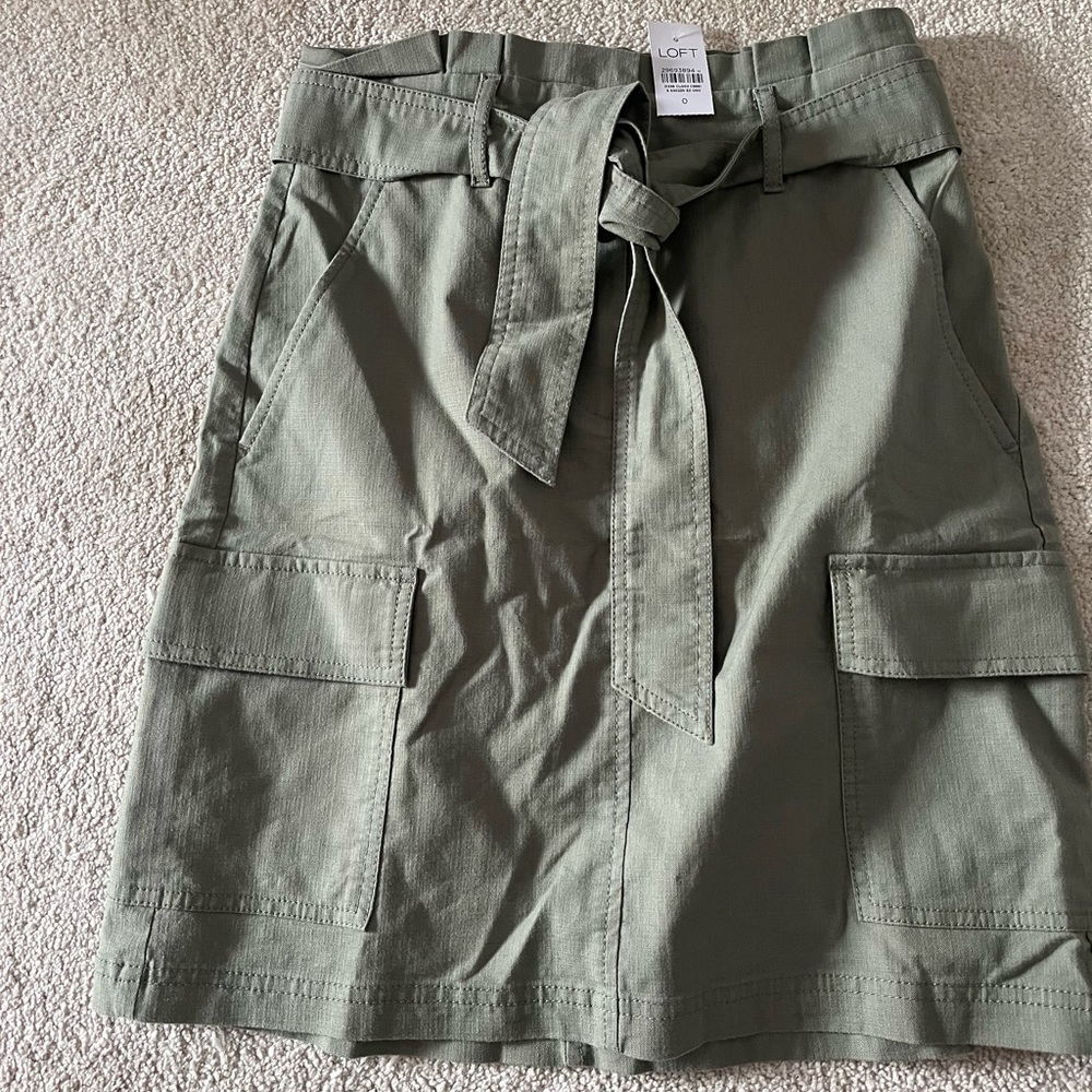 Loft paper bag tie waist skirt Size 0